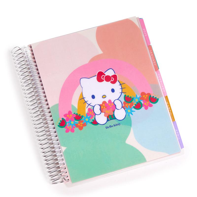 Sanrio Hello Kitty and Friends x Erin Condren Rainbow Relaxation 2025 LifePla Sanrio Characters Lifeplanner  USA |  NUFTJ-8134
