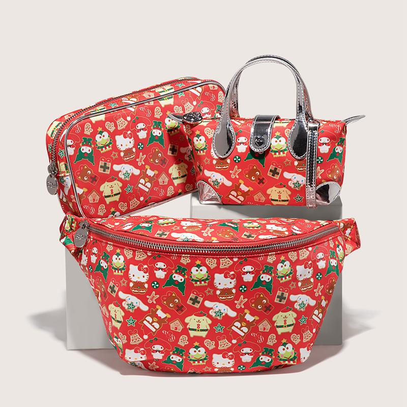 Sanrio Hello Kitty and Friends x Stoney Clover Lane Holiday Small Sanrio Characters Pouch  USA |  HGOFQ-1594