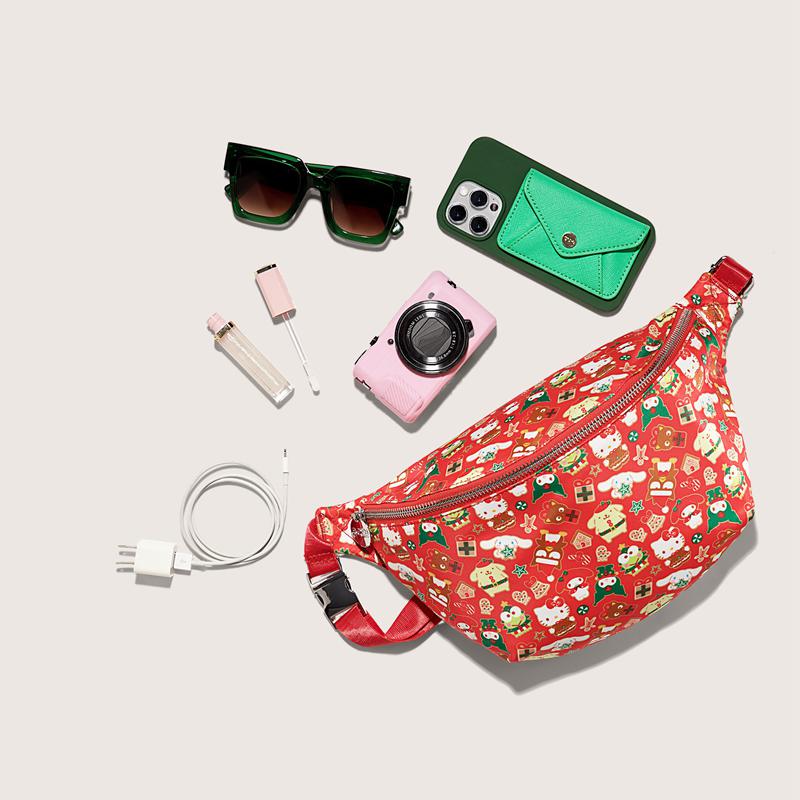 Sanrio Hello Kitty and Friends x Stoney Clover Lane Holiday Jumbo Sanrio Characters Fanny Pack  USA |  QYBCG-5461