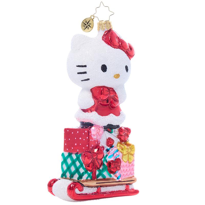 Sanrio Hello Kitty x Christopher Radko Handmade (Happy Holidays) Sanrio Characters Glasses  USA |  WMVRG-5601