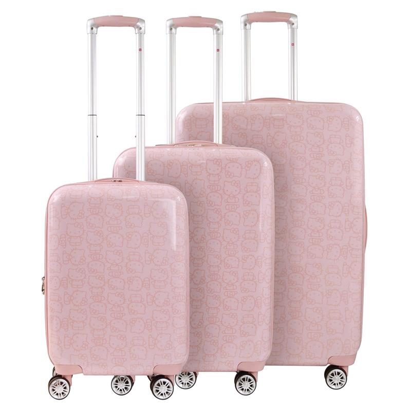 Sanrio Hello Kitty x FUL Pose 3-Pc Hardshell (Pink) Sanrio Characters Luggage  USA |  CETFN-1287