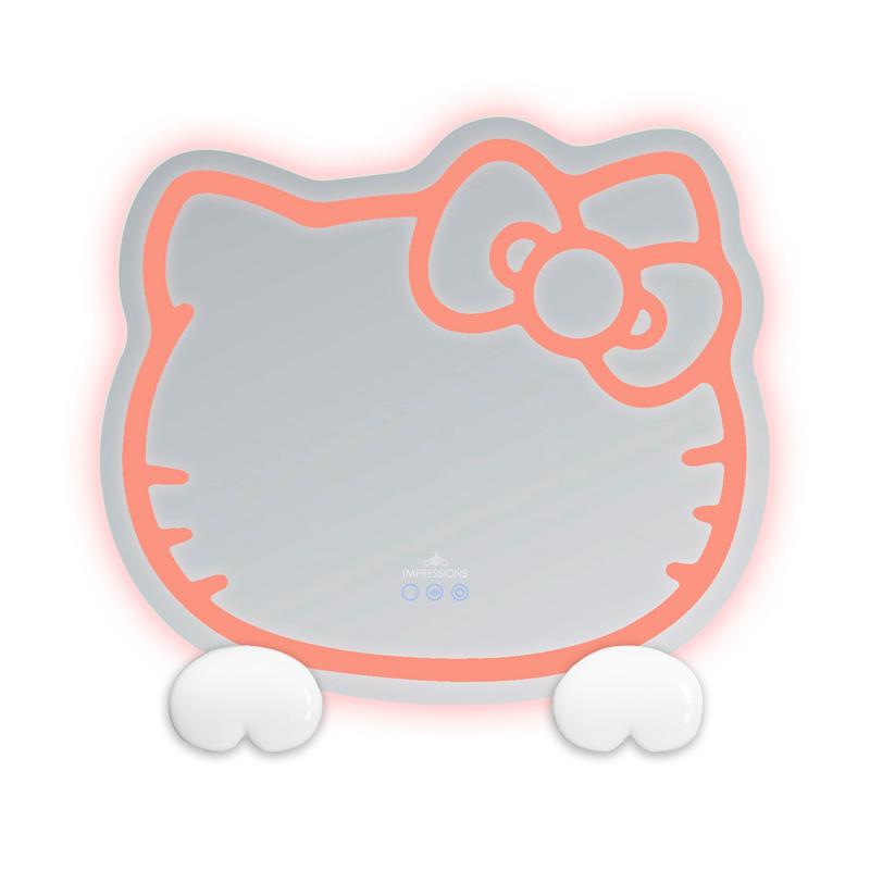 Sanrio Hello Kitty x Impressions Vanity RGB Wall 2.0 W/ Bluetooth Spea Accessories Mirror  USA |  EKCTJ-2349