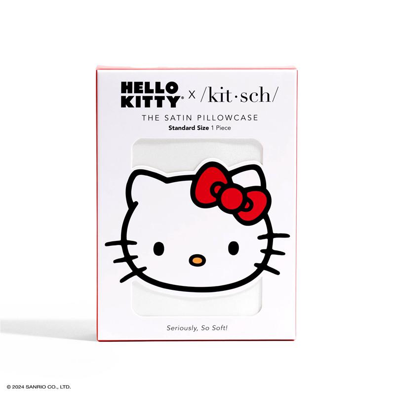 Sanrio Hello Kitty x Kitsch Bowcase (Solid Ivory) Sanrio Characters Pillow  USA |  QUYMG-3659