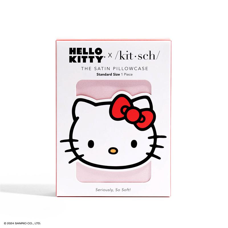 Sanrio Hello Kitty x Kitsch Facecase (Solid Pink) Sanrio Characters Pillow  USA |  OLQAX-1257