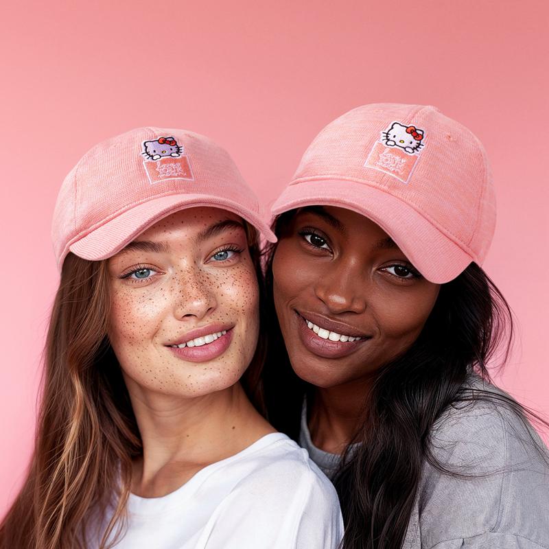 Sanrio Hello Kitty x Love Your Melon Speckled Hero (Pink) Accessories Caps  USA |  PYWOG-4937