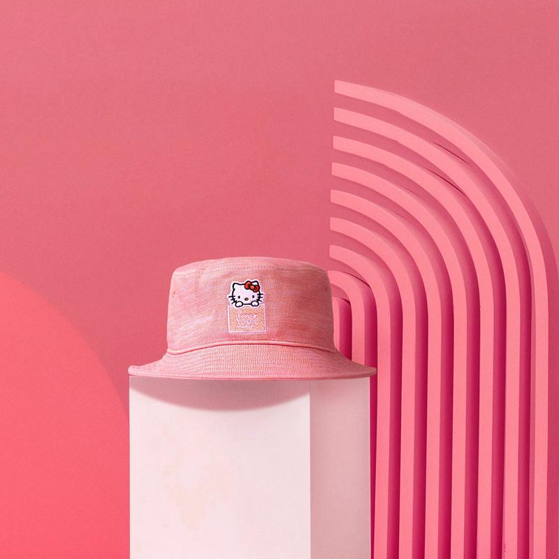 Sanrio Hello Kitty x Love Your Melon Speckled Hero (Pink) Accessories Bucket Hat  USA |  RAVMF-5382