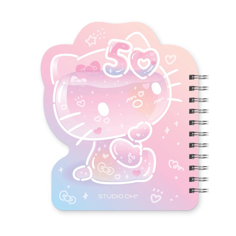 Sanrio Hello Kitty x Studio Oh! 50th Anniversary Die-Cut Spiral Sanrio Characters Notebook  USA |  SOWAN-7489