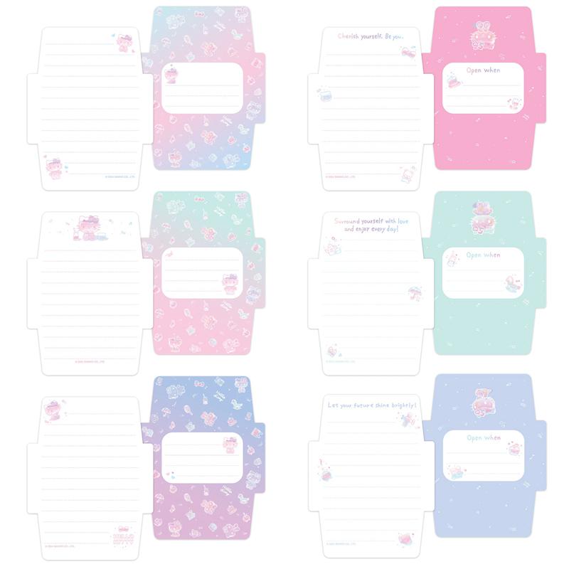 Sanrio Hello Kitty x Studio Oh! 50th Anniversary Mini Note Cards and Sticker Sanrio Characters Note Cards And Sticker  USA |  YJFHN-1654