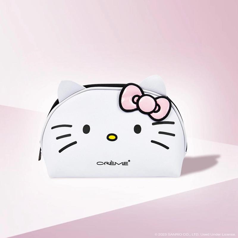 Sanrio Hello Kitty x The Crème Shop Dome Makeup Travel (Pink) Sanrio Characters Pouch  USA |  XTYRF-6487