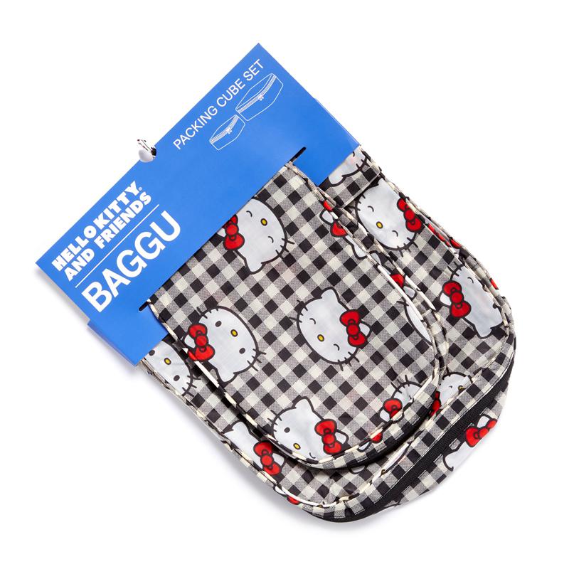 Sanrio Hello Kitty xgu 50th Anniversary Packing Cube Set (Black Gingham) Bags Bags  USA |  EWYPH-3517