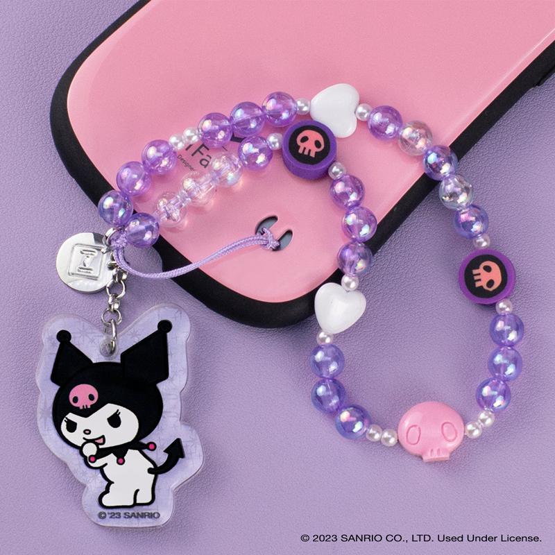 Sanrio Kuromi Beaded Charm Mobile Phone Accessories Wrist Straps  USA |  CBFDZ-7605