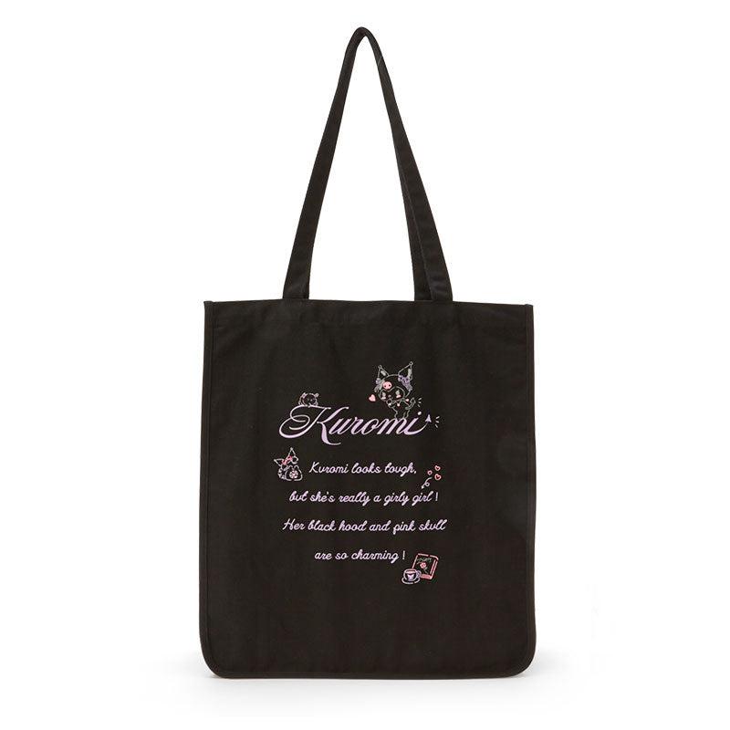 Sanrio Kuromi Canvas Easy (Black) Bags Tote  USA |  PEWCO-4063