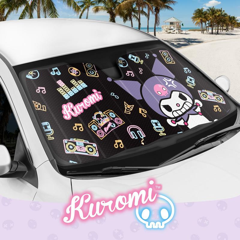Sanrio Kuromi Car (Neon Party) Sanrio Characters Sun Shade  USA |  OYRZB-7310
