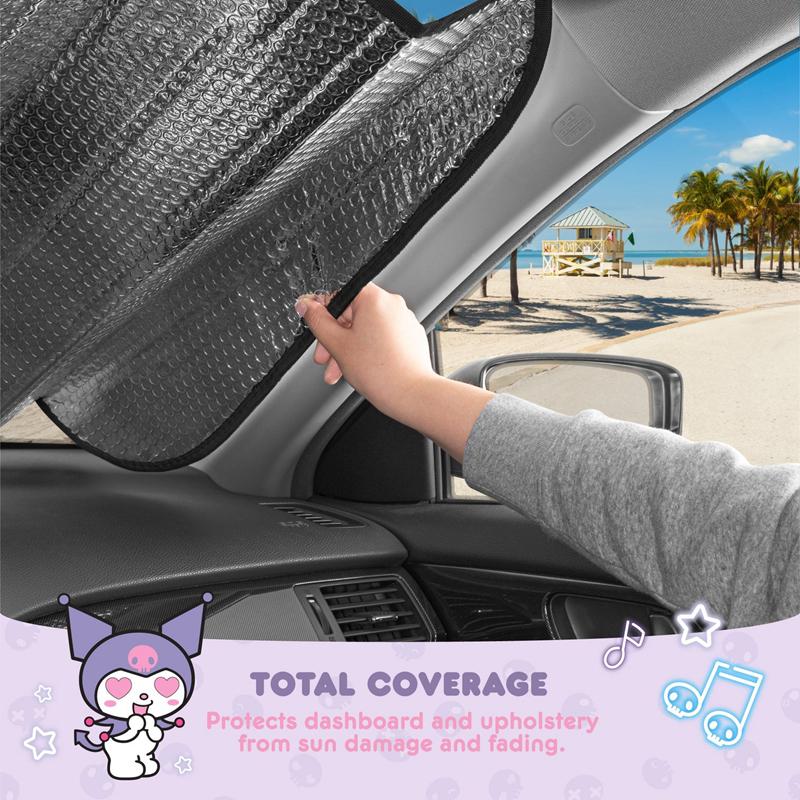 Sanrio Kuromi Car (Neon Party) Sanrio Characters Sun Shade  USA |  OYRZB-7310