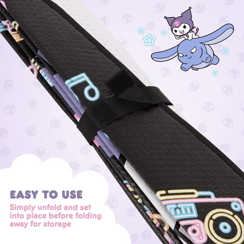 Sanrio Kuromi Car (Neon Party) Sanrio Characters Sun Shade  USA |  OYRZB-7310
