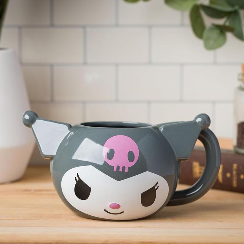 Sanrio Kuromi Face Sculpted (Gray) Sanrio Characters Mug  USA |  WIPRA-1409