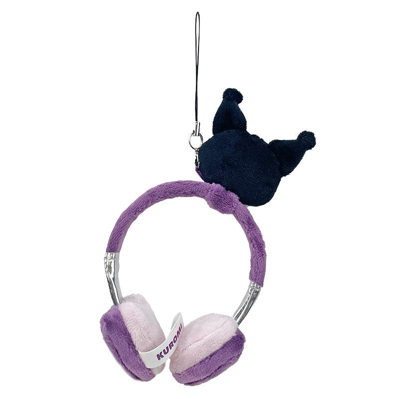 Sanrio Kuromi Plush Headphones Sanrio Characters Bag Charm  USA |  CIDBS-4806