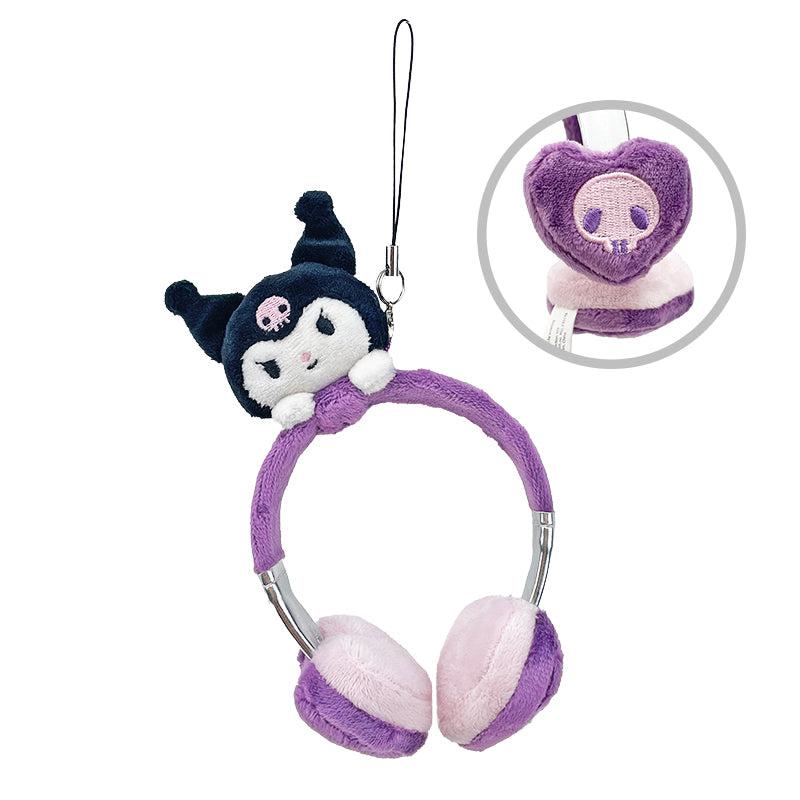 Sanrio Kuromi Plush Headphones Sanrio Characters Bag Charm  USA |  CIDBS-4806