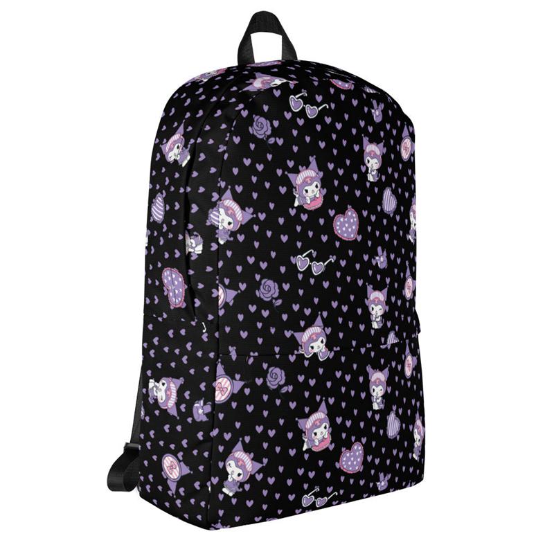 Sanrio Kuromi Sleepover All-Over Print Sanrio Characters Backpack  USA |  QPCJX-5612