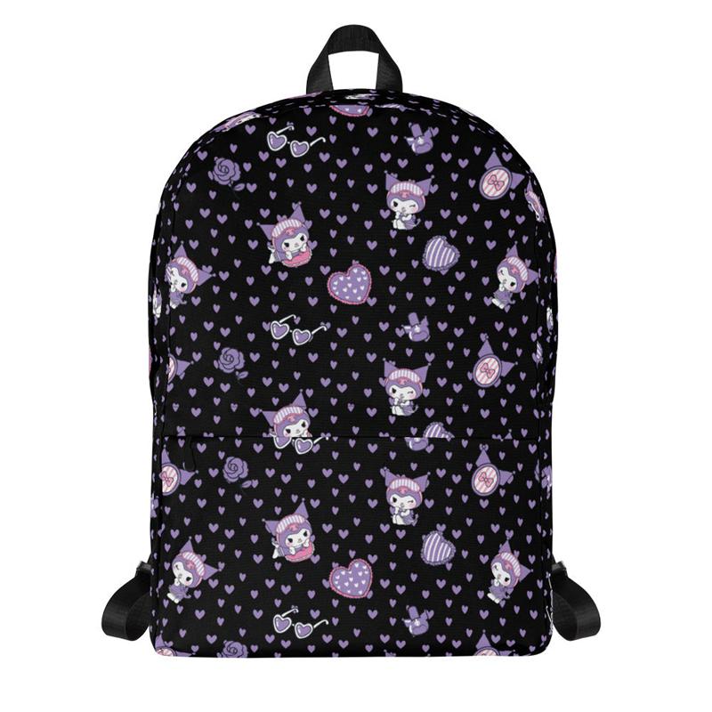 Sanrio Kuromi Sleepover All-Over Print Sanrio Characters Backpack  USA |  QPCJX-5612