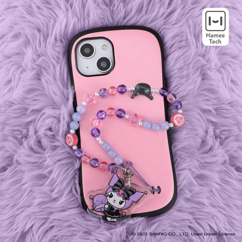 Sanrio Kuromi - Lolita Version Beaded Charm Mobile Phone Accessories Wrist Straps  USA |  JNXAD-0784