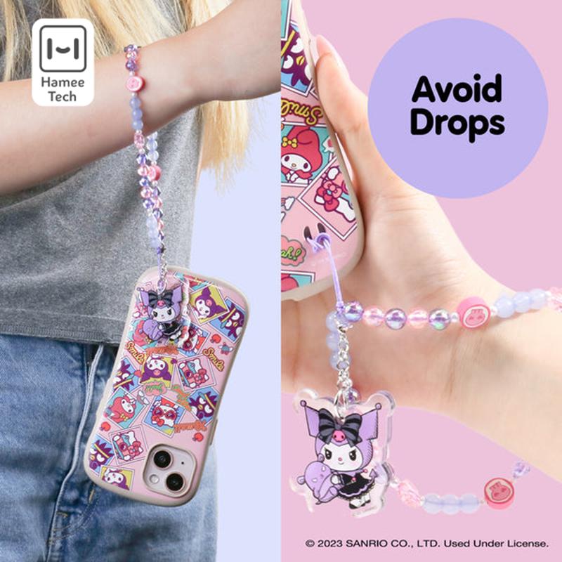 Sanrio Kuromi - Lolita Version Beaded Charm Mobile Phone Accessories Wrist Straps  USA |  JNXAD-0784