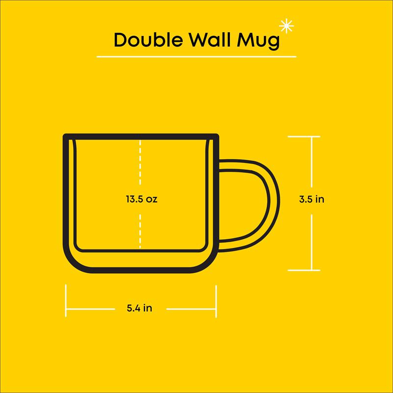 Sanrio LittleTwinStars Double Wall Coffees (Set of 2) Sanrio Characters Mug  USA |  QBIOV-7305