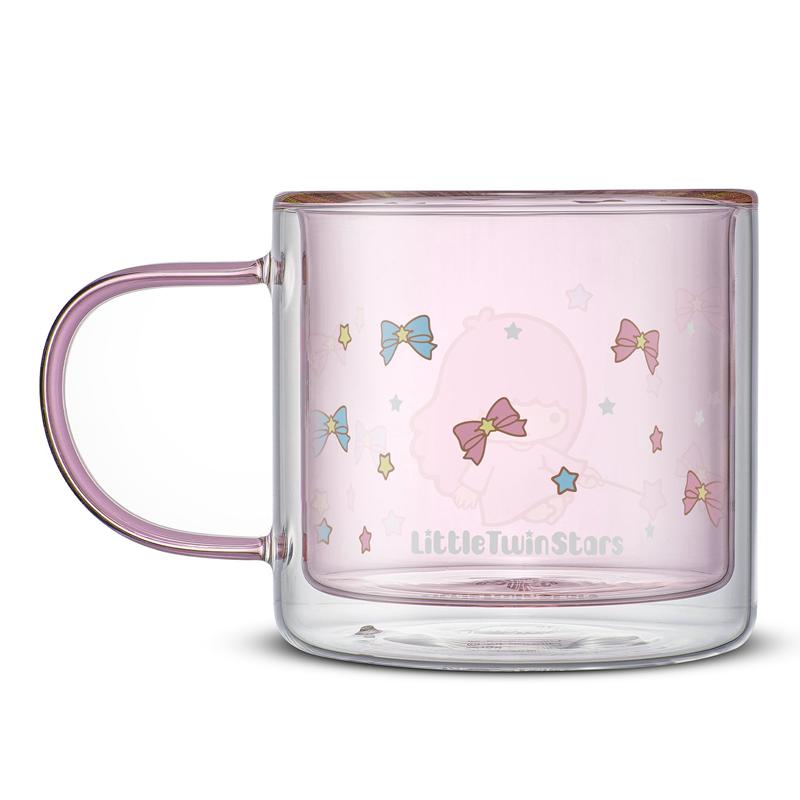 Sanrio LittleTwinStars Double Wall Coffees (Set of 2) Sanrio Characters Mug  USA |  QBIOV-7305