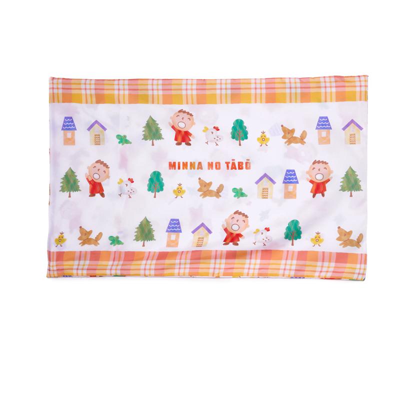 Sanrio Minna No Tabocase (Orange Plaid Series) Sanrio Characters Pillow  USA |  CTDPJ-8150