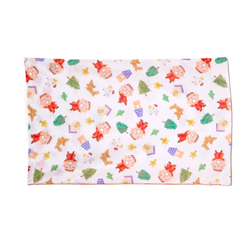 Sanrio Minna No Tabocase (Orange Plaid Series) Sanrio Characters Pillow  USA |  CTDPJ-8150