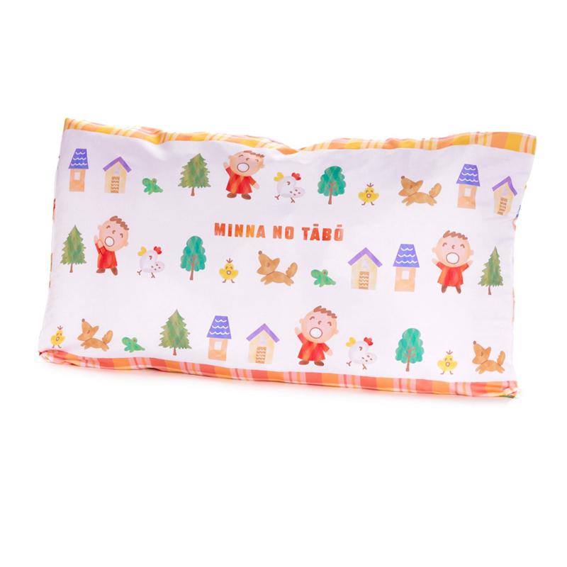 Sanrio Minna No Tabocase (Orange Plaid Series) Sanrio Characters Pillow  USA |  CTDPJ-8150
