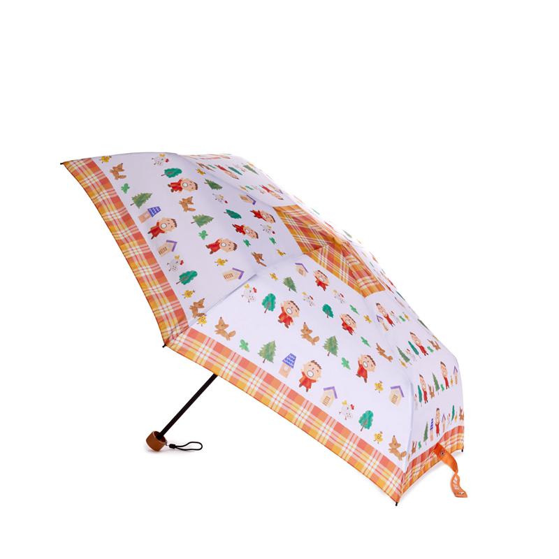 Sanrio Minna no Tabo Travel Umbrella (Orange Plaid Series) Sanrio Characters Umbrella  USA |  XLZGW-2867