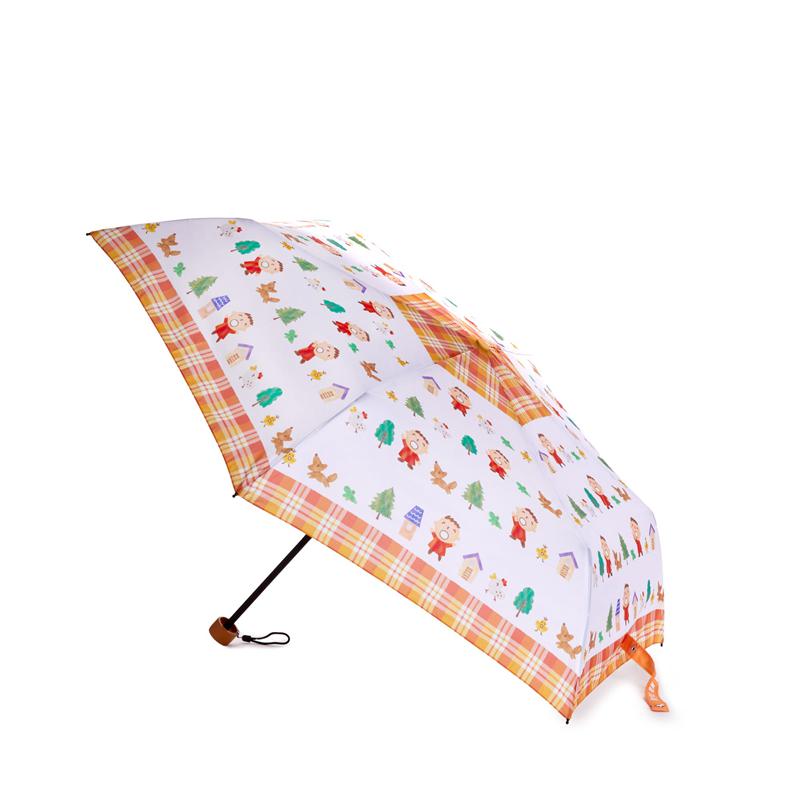 Sanrio Minna no Tabo Travel Umbrella (Orange Plaid Series) Sanrio Characters Umbrella  USA |  XLZGW-2867