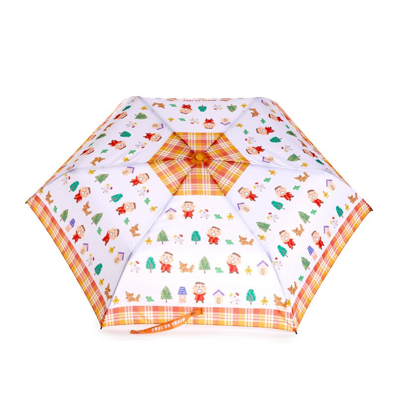 Sanrio Minna no Tabo Travel Umbrella (Orange Plaid Series) Sanrio Characters Umbrella  USA |  XLZGW-2867