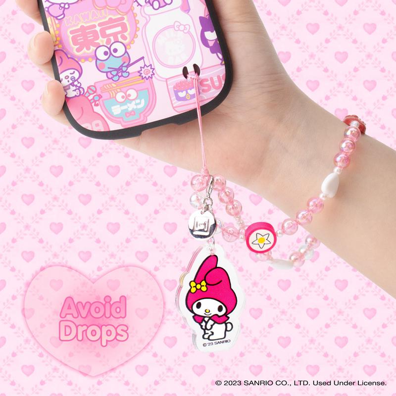 Sanrio My Melody Beaded Charm Mobile Phone Sanrio Characters Wrist Straps  USA |  URGKC-3562