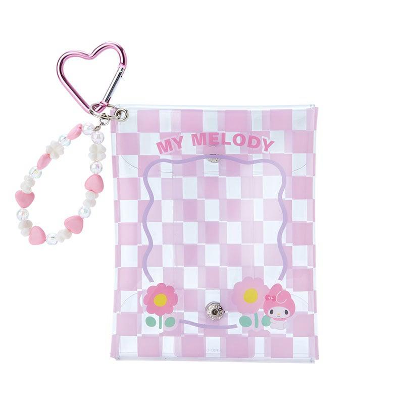 Sanrio My Melody Clear Snap Mini (Pastel Check Series) Bags Pouch  USA |  PSWUX-3589