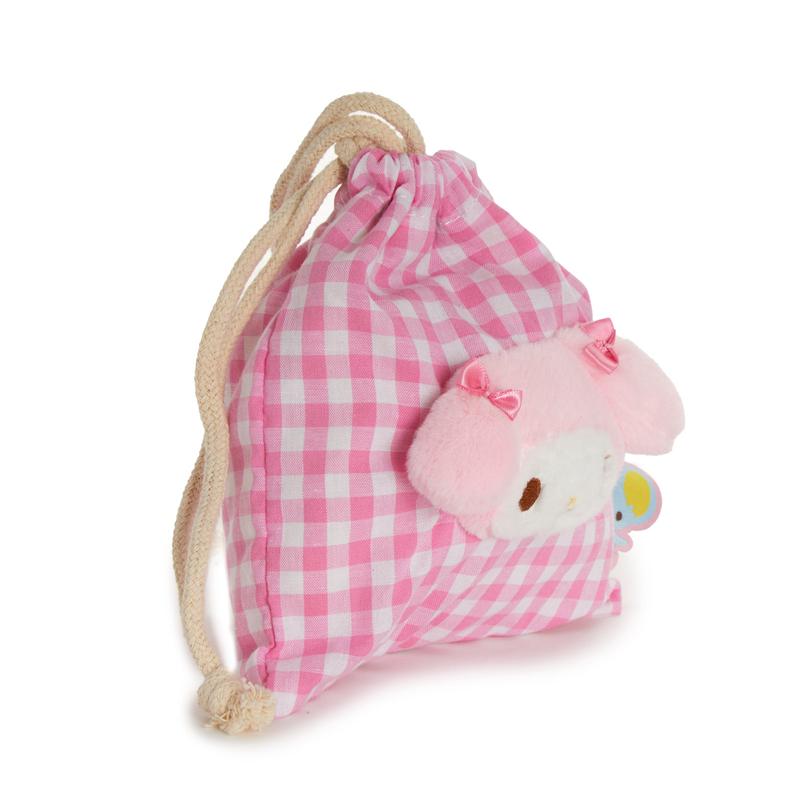Sanrio My Melody Drawst(Gingham Cafe Series) Sanrio Characters Pouch  USA |  BKAPV-6107