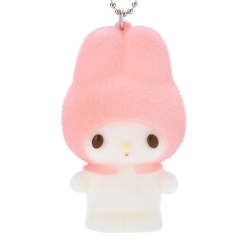 Sanrio My Melody Flocked Mascot Accessories Keychain  USA |  ROTLC-1520