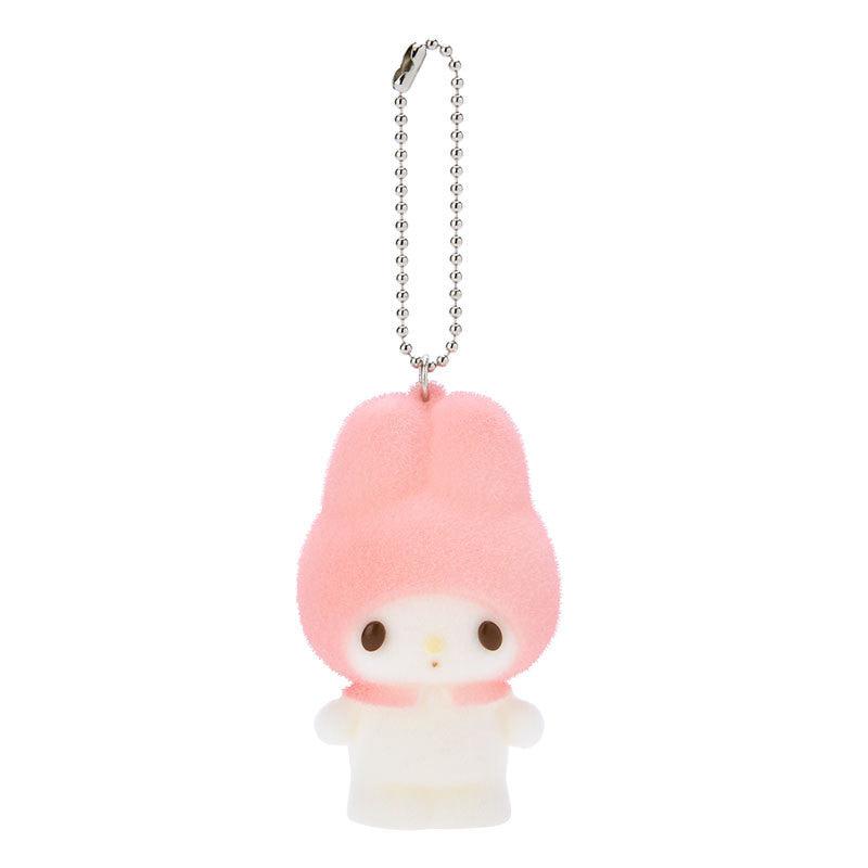 Sanrio My Melody Flocked Mascot Accessories Keychain  USA |  ROTLC-1520