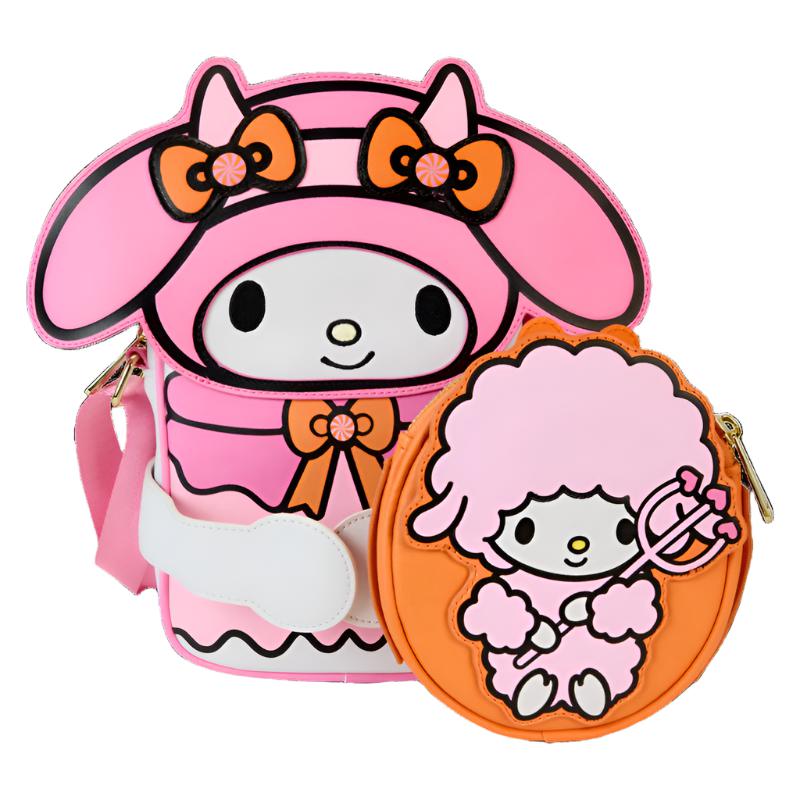 Sanrio My Melody x Loungefly Pumpkin Crossbuddies Sanrio Characters Crossbody Bag  USA |  KTBOP-3045