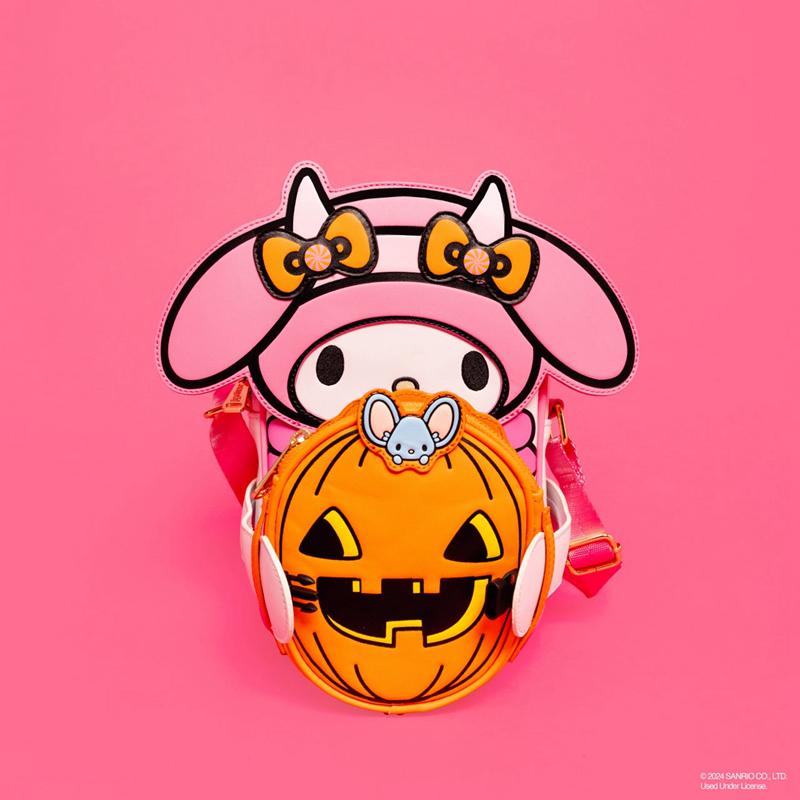 Sanrio My Melody x Loungefly Pumpkin Crossbuddies Sanrio Characters Crossbody Bag  USA |  KTBOP-3045