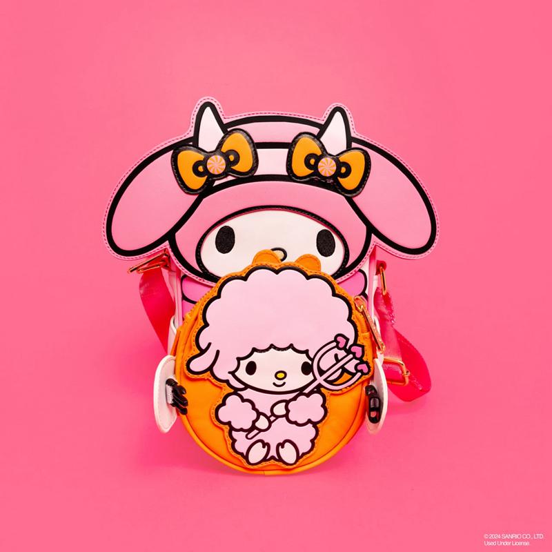 Sanrio My Melody x Loungefly Pumpkin Crossbuddies Sanrio Characters Crossbody Bag  USA |  KTBOP-3045