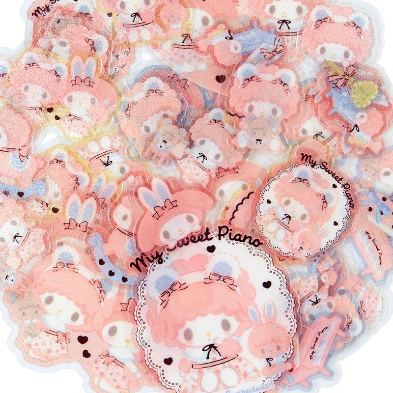 Sanrio My Sweet Piano 43-pc Mini (My Little Treasure Series) Sanrio Characters Sticker Pack  USA |  SVXBD-7649