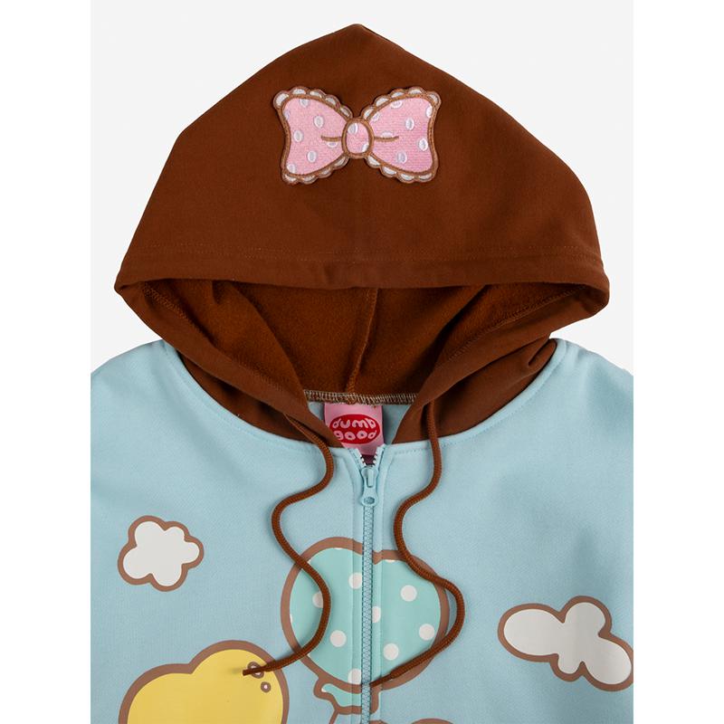Sanrio My Sweet Piano x Dumbgood Zip Apparel Hoodie  USA |  BWQXA-3462