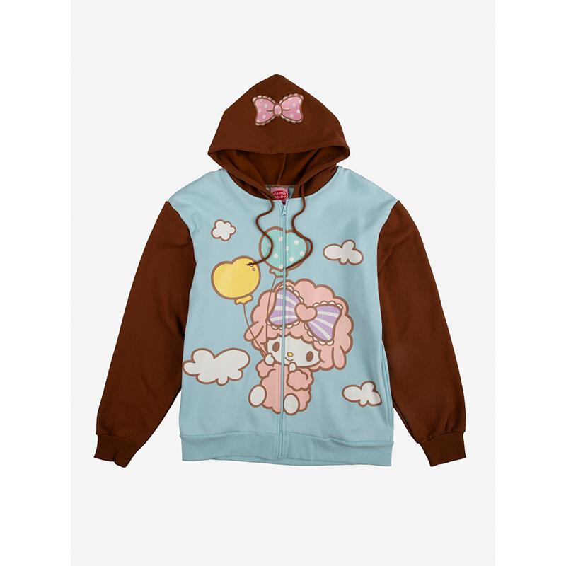 Sanrio My Sweet Piano x Dumbgood Zip Apparel Hoodie  USA |  BWQXA-3462