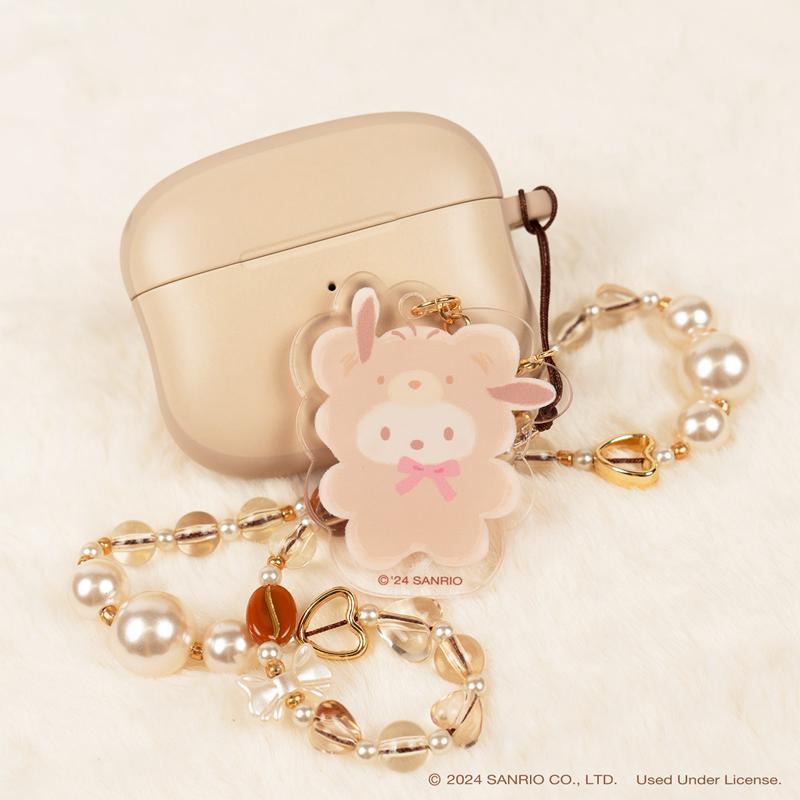 Sanrio Pochacco Latte Bear Beaded Charm Mobile Phone Sanrio Characters Wrist Straps  USA |  RQVYW-8079