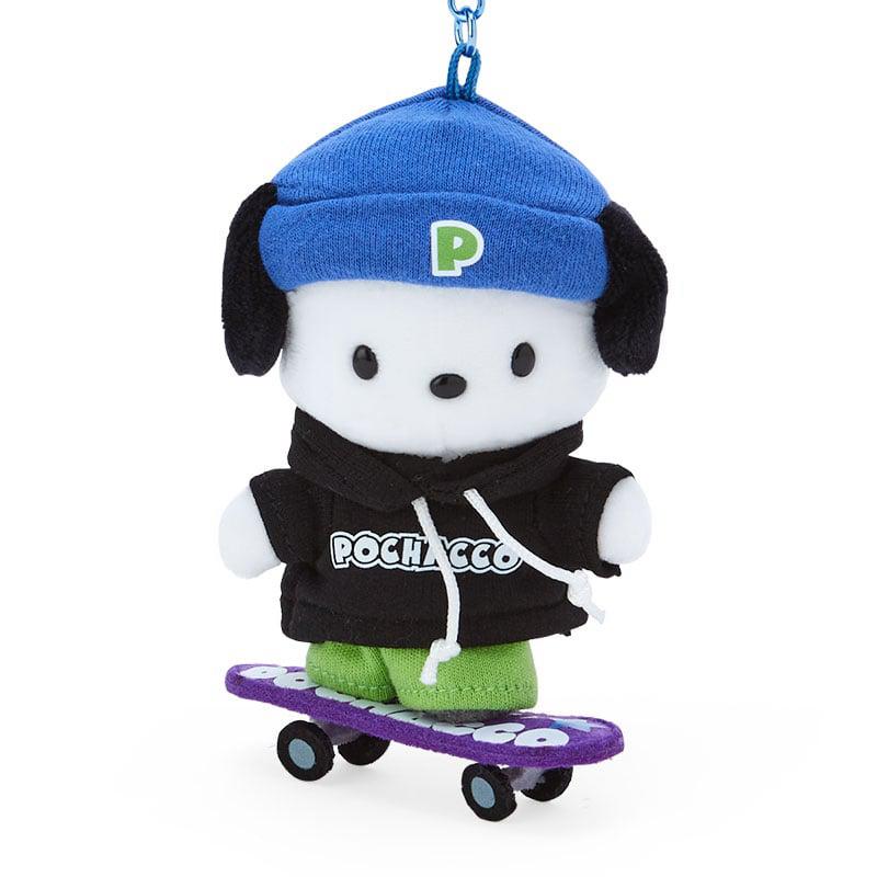 Sanrio Pochacco Plush Mascot (Sk8r Squad Series) Sanrio Characters Keychain  USA |  NMEYZ-1549