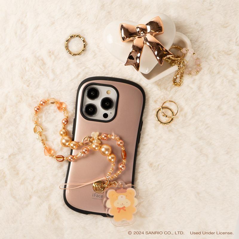 Sanrio Pompompurin Latte Bear Beaded Charm Mobile Phone Sanrio Characters Wrist Straps  USA |  UYRHT-9326
