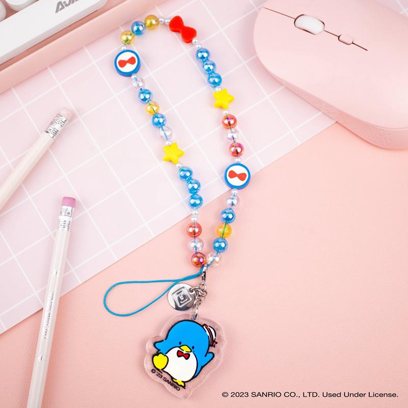 Sanrio Tuxedosam Beaded Charm Mobile Phone Sanrio Characters Wrist Straps  USA |  THJLI-6340