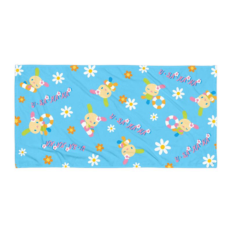 Sanrio U*SA*HA*NA Pool Party Beach Towel Sanrio Characters Towel  USA |  IBUDQ-9653